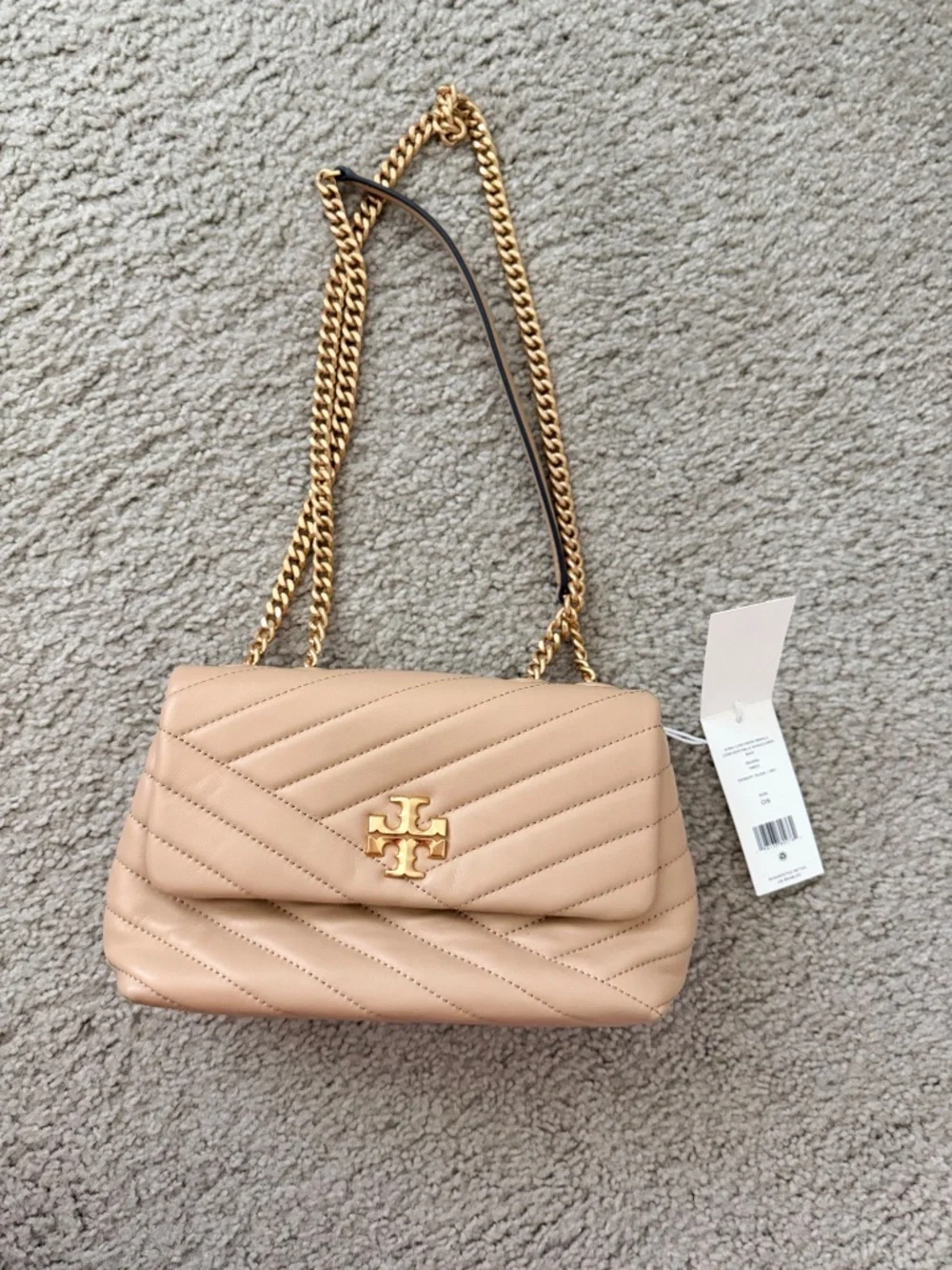 Tory Burch Kira Small Convertible Shoulder Bag Desert Dune Authentic Bag